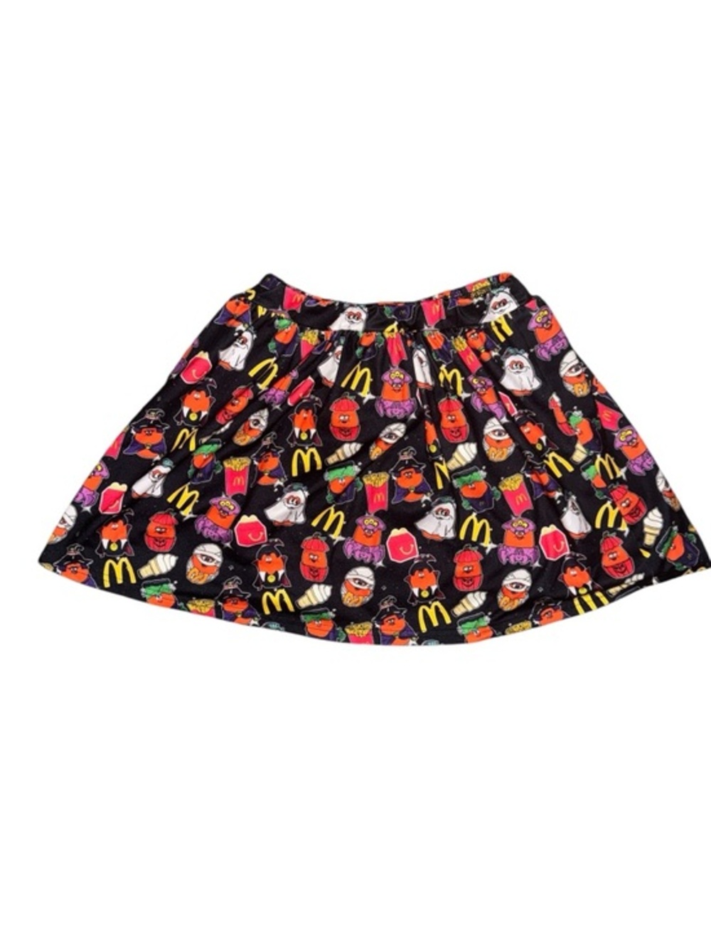 Novelty McDonalds Fast Food Print Skort Girls Size 7/8 Nostalgia Retro 80s 90s